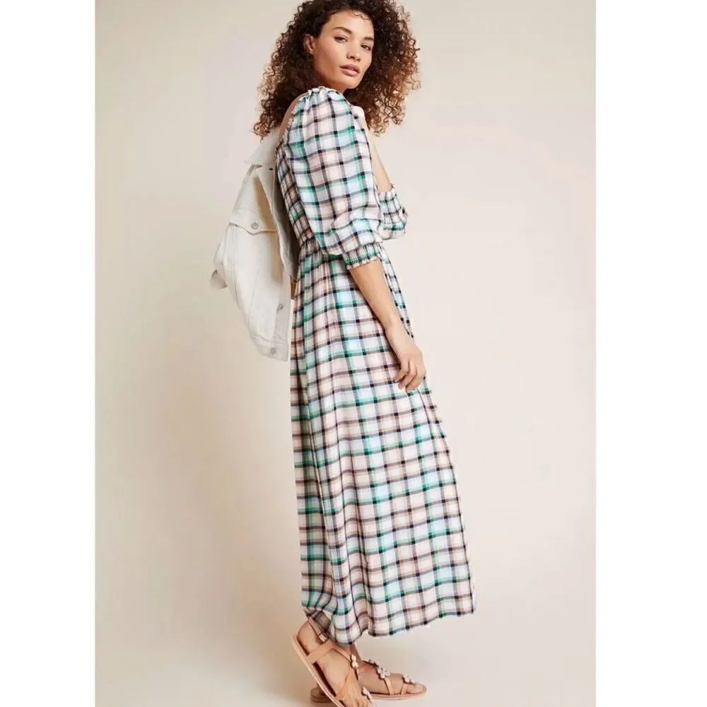 ANTHROPOLOGIE x Maeve Cerie Smocked Midi Dress